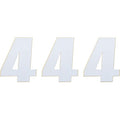 Race Number 4 White 4.5" by Moose Offroad