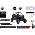 BODY - DECALS - 2026 CAN AM MAVERICK SPORT 1000R EFI DPS - TIMELESS BLACK METALLIC - 60" WIDTH