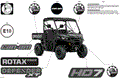 BODY - DECALS - 2024 CAN AM DEFENDER HD7 XT - ASPHALT GREY - 62" WIDTH CALI