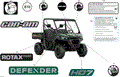 BODY - DECALS - 2025 CAN AM DEFENDER MAX HD7 DPS - COMPASS GREEN - 62" WIDTH
