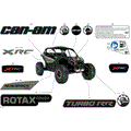 BODY - DECALS - 2026 CAN AM MAVERICK TURBO RR X RC - LOFT GREEN SATIN - 64" WIDTH CALI