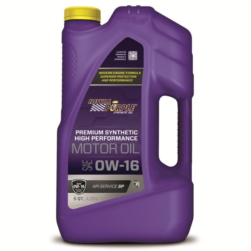 Royal Purple High Performance 0W-16 Ultra-Low Viscosity Motor Oil * 5 Quart by Royal Purple Part RLP53016
