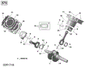 CRANKSHAFT AND PISTONS - 570 EFI - 2019 CAN AM OUTLANDER 570 EFI