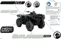 BODY - FEATURE DECALS - 2025 CAN AM OUTLANDER PRO HD5 4X4 XU - COMPASS GREEN