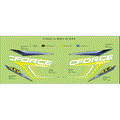 DECAL KITS (BLUE VEHICLE) - 2017 CFMOTO CFORCE 500 HO