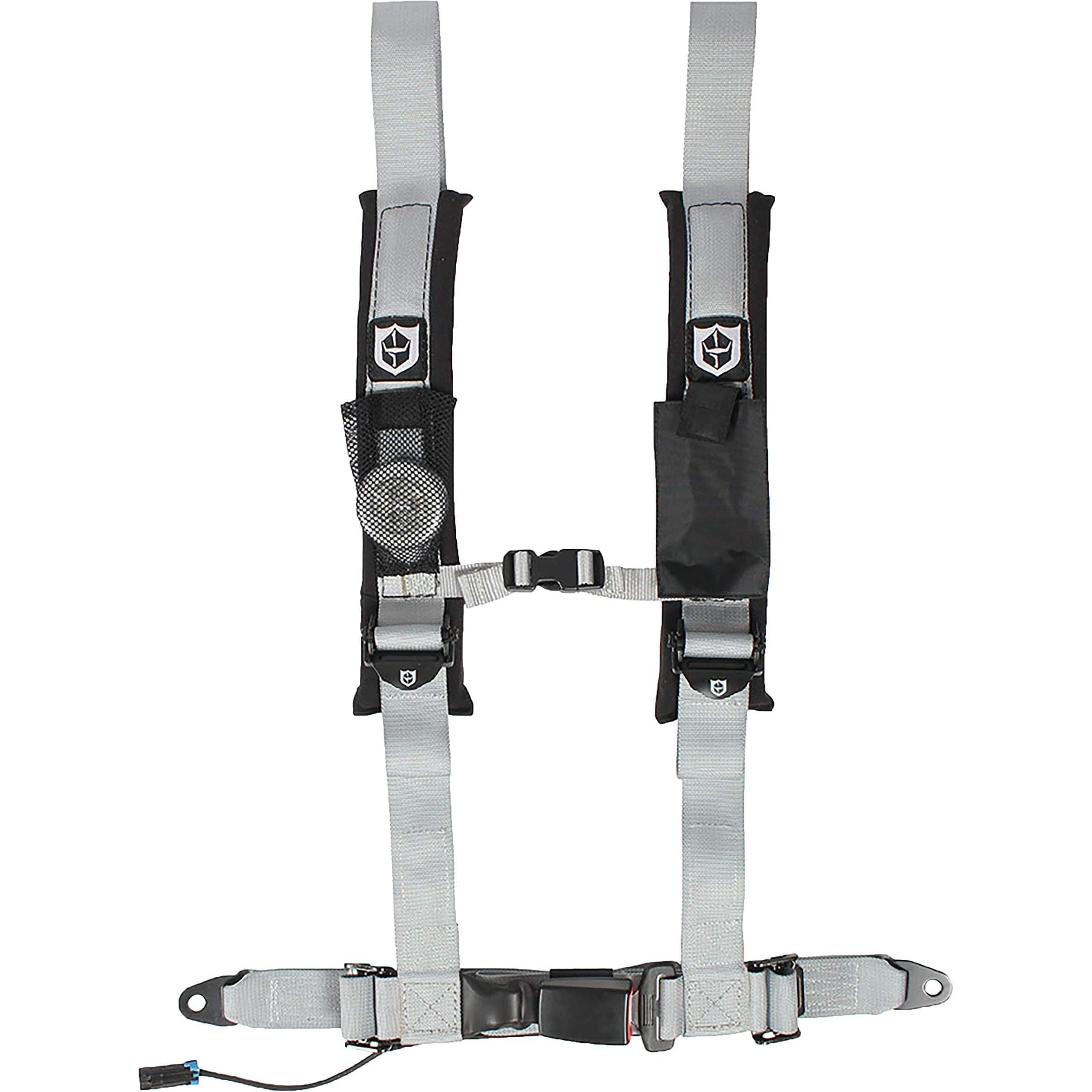 4-Point Safety Harness Driver Side Silver by Pro Armor A16UH348SV Safety Belt 4-Pt Driver Side 67-6348SV Western Powersports