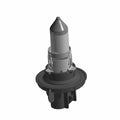 12V clear bulb with black plastic base and metal support clips designed for Polaris vehicles.