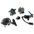 Ignition Switch/Fuel Cap Lock & Keys w/ Fork Lock, Chrome [15Th Anniv.] by Polaris