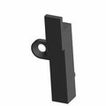 Black rectangular plastic kickstand sensor with mounting hole on the side.