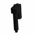 Black cylindrical box lift actuator with rectangular motor housing and mounting points.