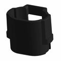 Black plastic winch contactor harness cap with a rectangular cutout and clip features.