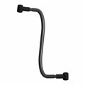 Black curved contactor cable with rubber end fittings for winch connection.