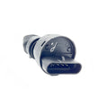 Black plastic Polaris key switch with cylindrical shape and rectangular connector end.