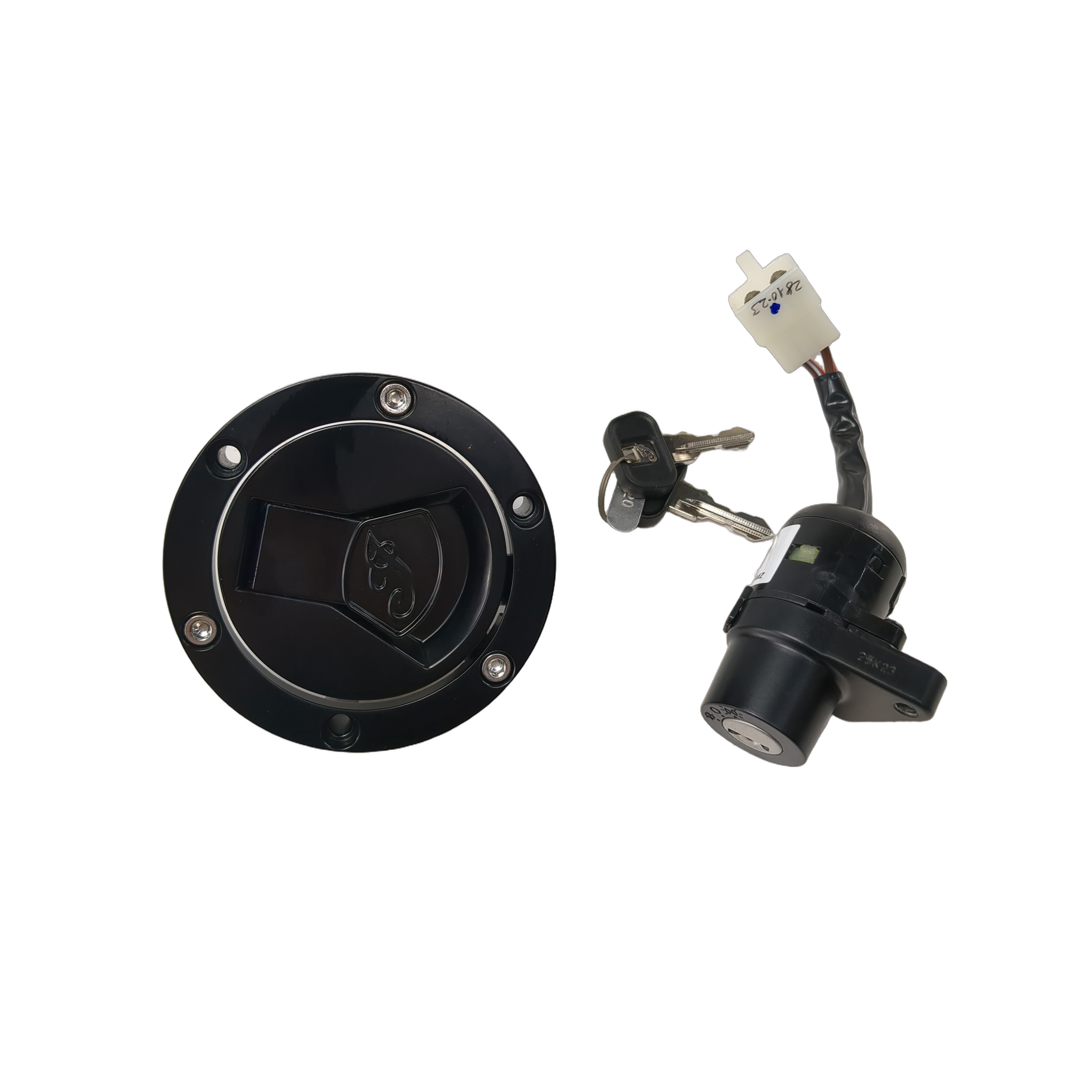 Ignition Switch/Fuel Cap Lock & Keys Black by Indian