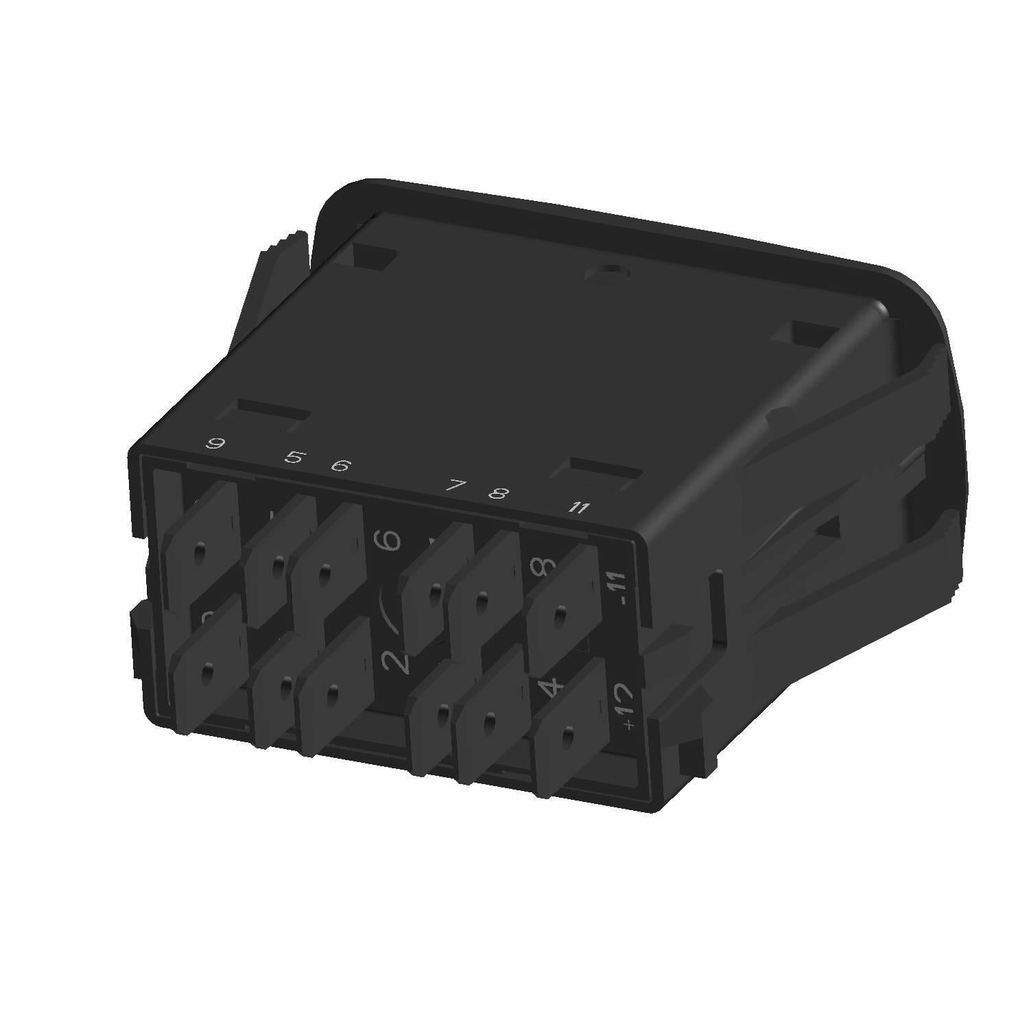 Black rectangular Polaris drive mode switch with multiple numbered pin connectors on the bottom.