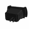 Black rectangular Polaris Laser Switch AWD with mounting base and two prong electrical connector.