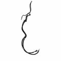 Black flexible start to solenoid cable with metal connectors on both ends for Polaris UTV models.