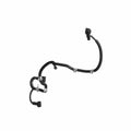 Black rubberized cable hose with metal connectors and plastic clips for Polaris vehicle solenoid assembly.