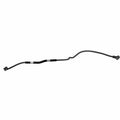Black rubber-insulated solenoid to starter cable with metal connectors on each end.