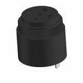 Black cylindrical brake warning alarm with rounded top and electrical connector pins at base.
