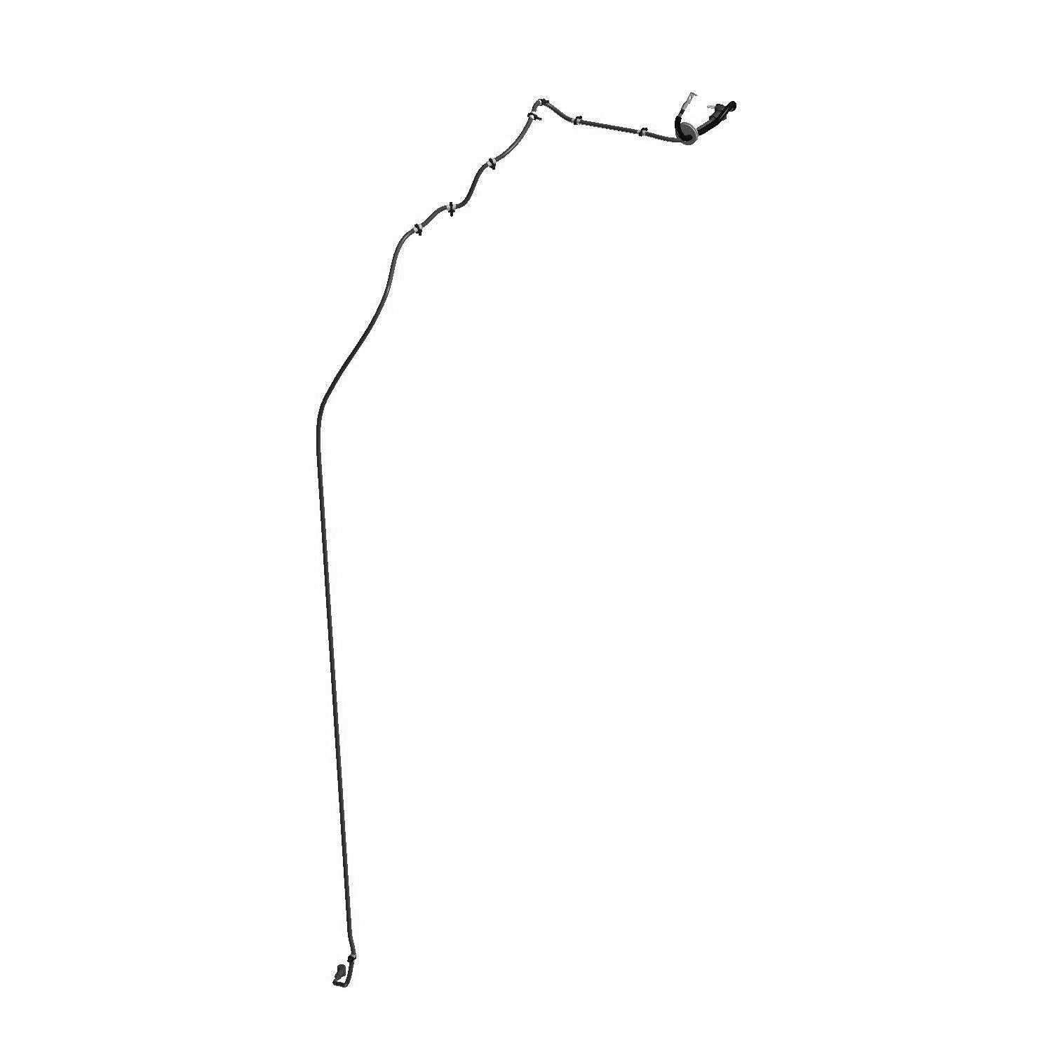 Long black battery cable with metal terminal connectors on both ends, designed for offroad vehicle use.