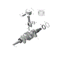 ROTAX - CRANKSHAFT AND PISTONS - 2026 CAN AM MAVERICK R X RS - TIMELESS BLACK METALLIC - 77" WIDTH