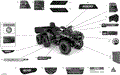 DECALS - XT - 2020 CAN AM OUTLANDER MAX 6X6 EFI