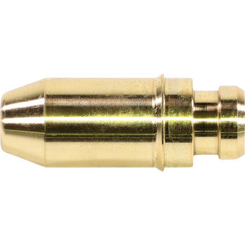 The Yamaha Valve Guide Intake 0.3957" OD by Kibblewhite features a cylindrical brass quick-connect design, tapered on one end and grooved on the other, perfect for connecting hoses or pipes in valve guide reamer setups or with manganese valve guides.