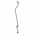 Black flexible cable with connectors at both ends and two white clips along its length.
