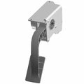 Metal electronic throttle panel with a long black plastic pedal and mounting bracket.
