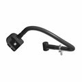 Black insulated battery cable with molded connector on one end and metal terminal clamp on the other.