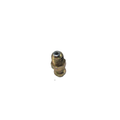 Small metallic grease fitting with a threaded base and rounded nipple tip for lubrication.