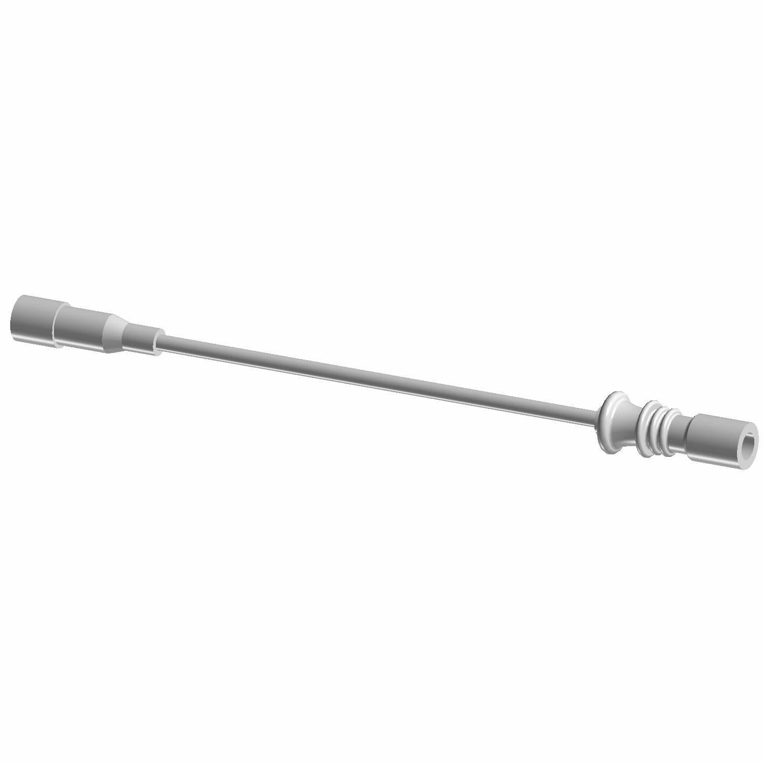 Gray spark plug wire with reinforced connectors on both ends, designed for offroad vehicle use.