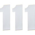 Race Number 1 White 6" by Moose Offroad