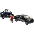Polaris RZR XP Pick Up Truck with 1000 1:18 Scale Black / Blue by New Ray Toys