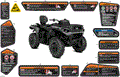 BODY - WARNING DECALS - 2025 CAN AM OUTLANDER MAX 1000R 4X4 DPS - GRANITE GREY