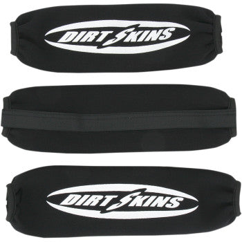 Shock Covers Front & Rear Black by Schampa & Dirt Skins
