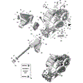 ROTAX - GEARBOX ASS'Y AND DRIVE SHAFT - 420686509 - 2025 CAN AM MAVERICK TURBO RR RS 72 INCH - SCANDI BLUE - 72" WIDTH CALI