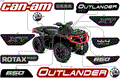 BODY - FEATURE DECALS - 2018 CAN AM OUTLANDER 4X4 XT 650 EFI - CALI - INTENSE RED SATIN