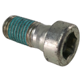 Metal socket head screw M16x35 with blue thread locker on lower half.