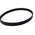 The Can-Am Belt, a black rubber serpentine drive belt with multiple ridges, is shown coiled in an oval on a white background—perfect for use as a replacement part for Can-Am UTV and ATV models.