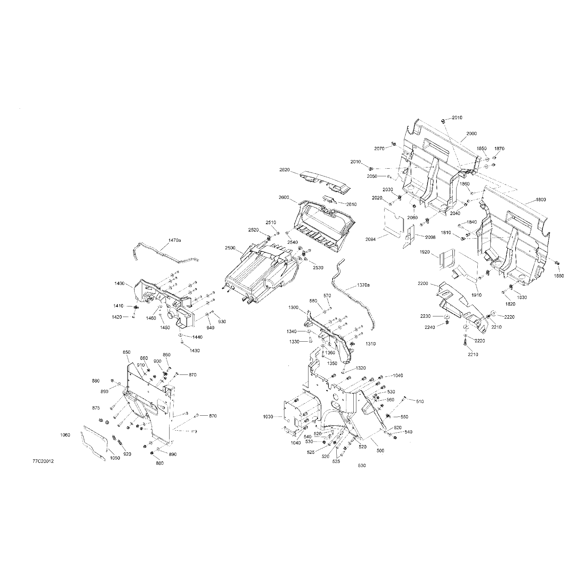 An Image of a Genuine Can-Am Parts Schematic Diagram showing the schematic - CAB INTERIOR - UPPER PART