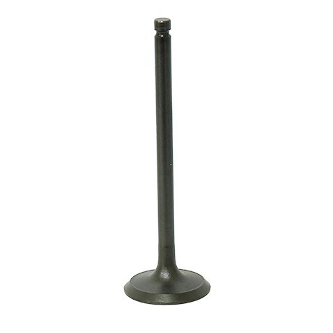 The Polaris UTV/ATV Exhaust Valve by Bronco, featuring a long, thin stem and a flat, round base, stands upright against a plain white background.