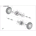 REAR WHEEL - 2025 CFMOTO CFORCE 500 S