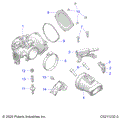 ENGINE: THROTTLE BODY and FUEL RAIL - 2021 POLARIS SPORTSMAN 450 HO UTILITY