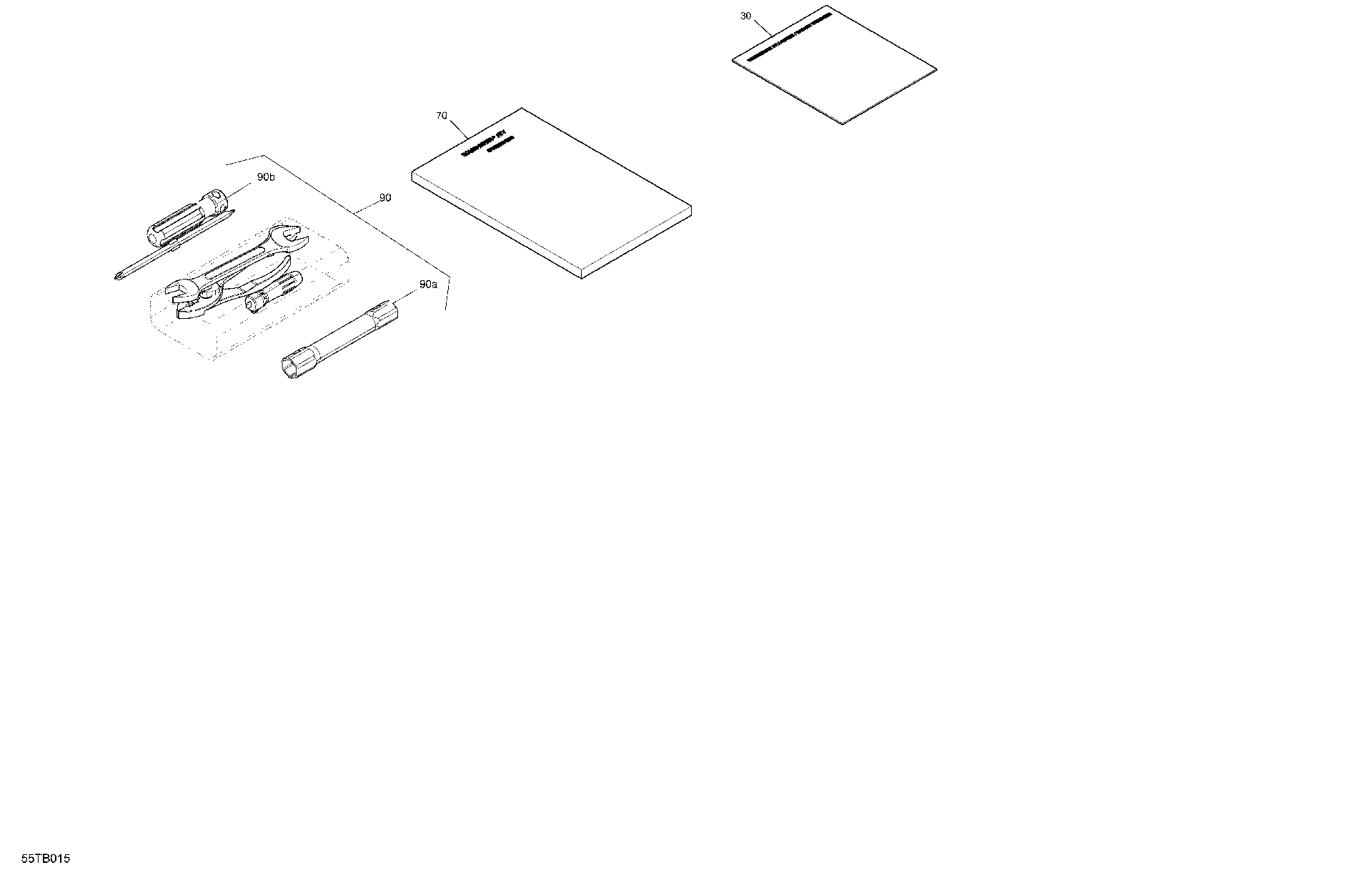 An Image of a Genuine Can-Am Parts Schematic Diagram showing the schematic - BODY - FRONT STORAGE TRAY