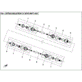 REAR CV DRIVE SHAFT ASSY. (ODM) - 2015 CFMOTO CFORCE 500 HO