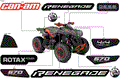 BODY - FEATURE DECALS - 2018 CAN AM RENEGADE 4X4 570 EFI - CAN AM RED