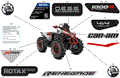 BODY - FEATURE DECALS - 2024 CAN AM RENEGADE 1000R EFI X MR - HYPER SILVER