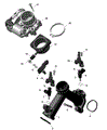 ROTAX - AIR INTAKE MANIFOLD AND THROTTLE BODY - 2024 CAN AM OUTLANDER 850 EFI 4X4 HUNTING EDITION - WILDLAND CAMO